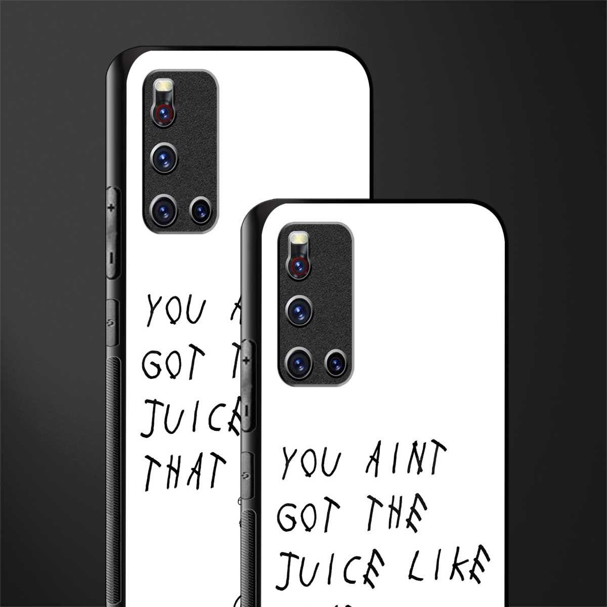 ain't got the juice white edition glass case for vivo v19 image-2