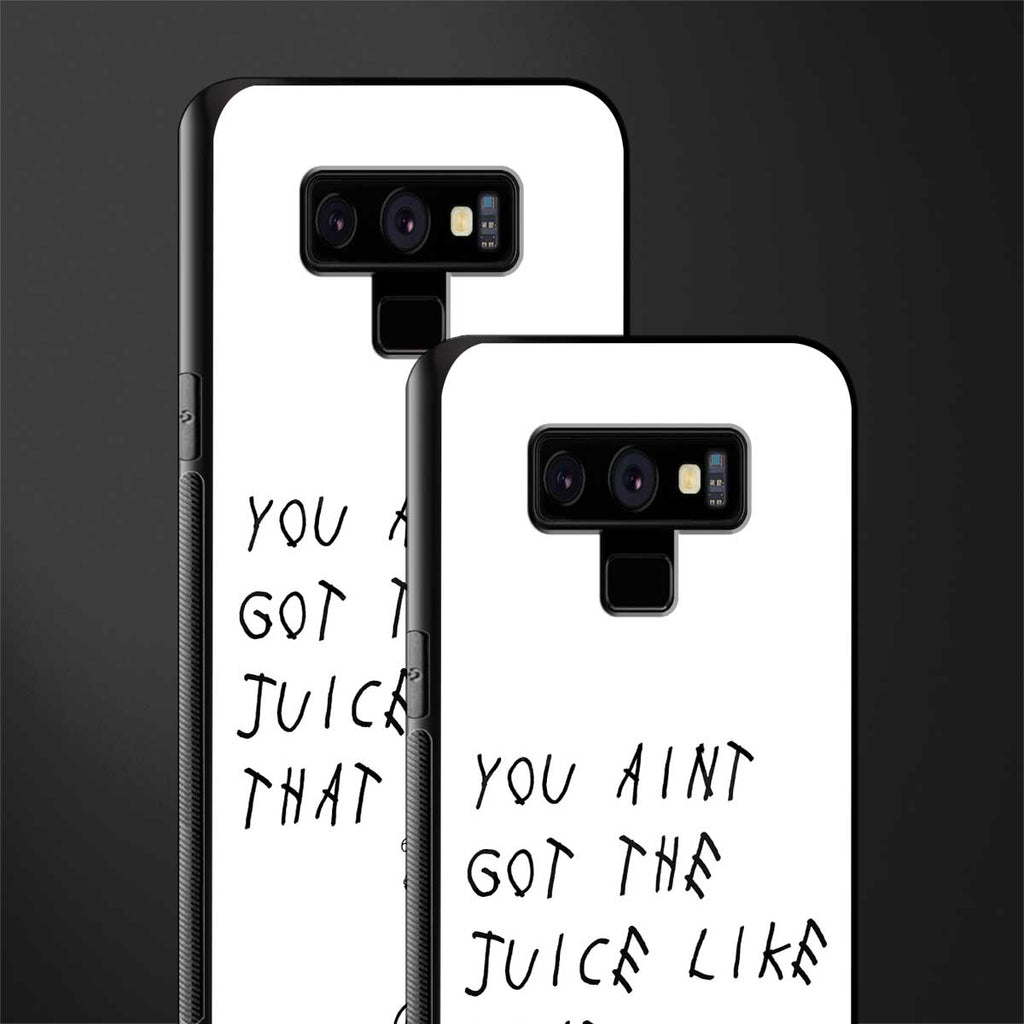 ain't got the juice white edition glass case for samsung galaxy note 9 image-2