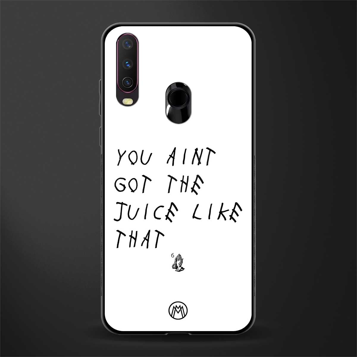 ain't got the juice white edition glass case for vivo y17 image