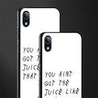 ain't got the juice white edition glass case for vivo y1s without fingerprint image-2