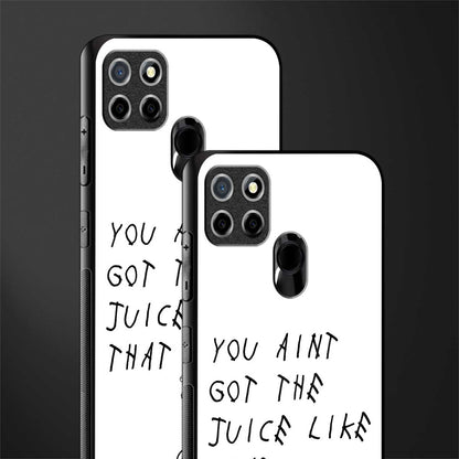 ain't got the juice white edition glass case for realme c12 image-2