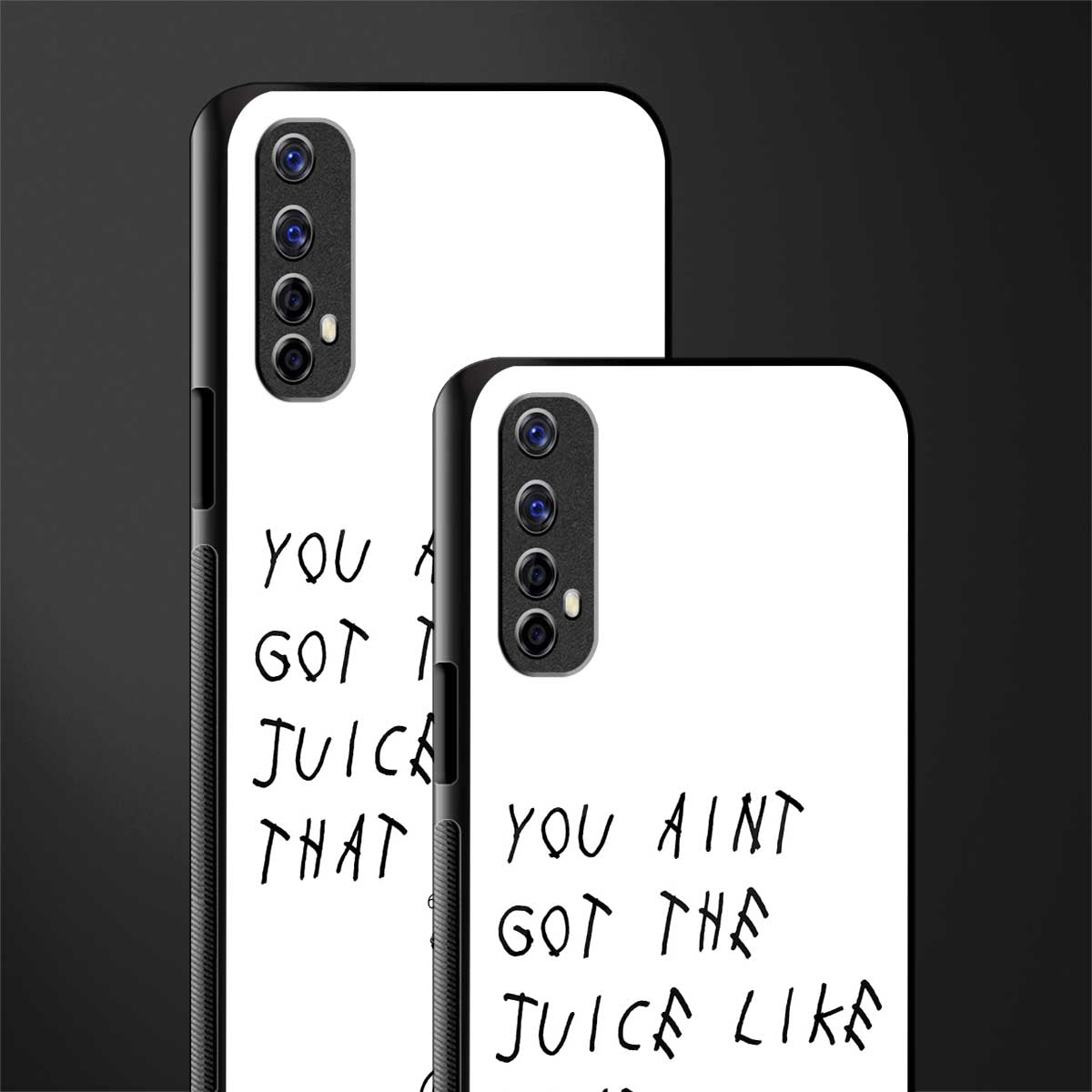ain't got the juice white edition glass case for realme narzo 20 pro image-2