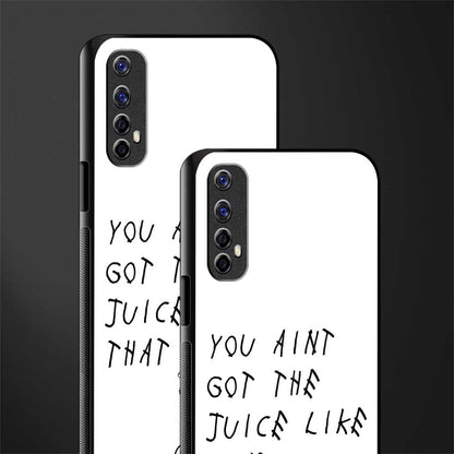 ain't got the juice white edition glass case for realme 7 image-2
