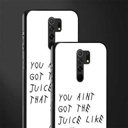 ain't got the juice white edition glass case for poco m2 image-2