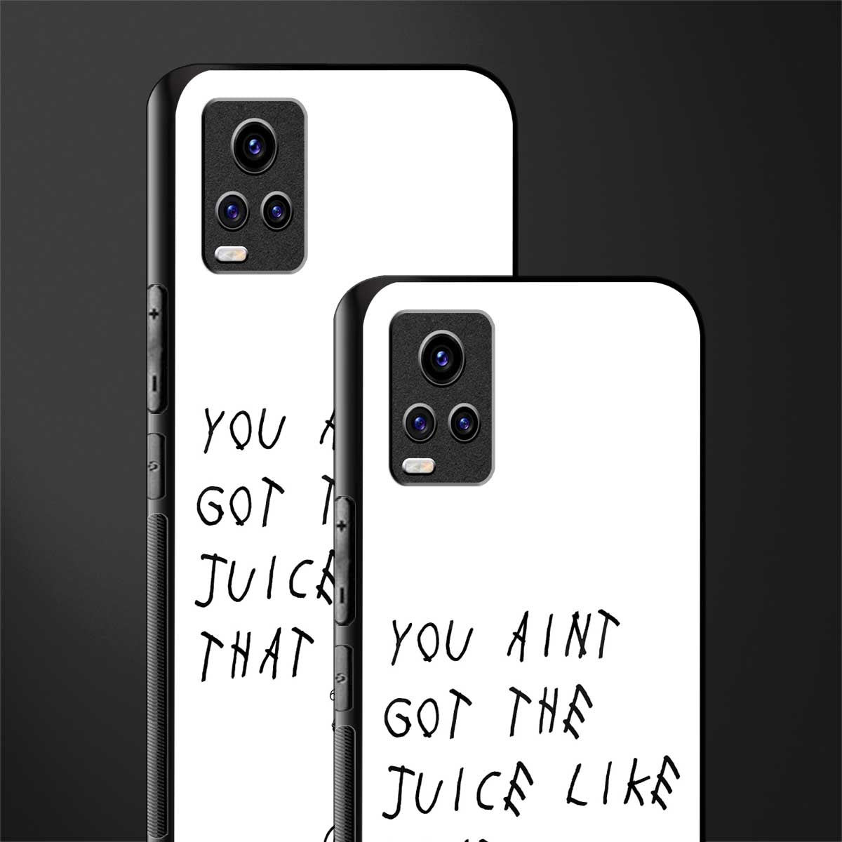 ain't got the juice white edition glass case for vivo v20 image-2