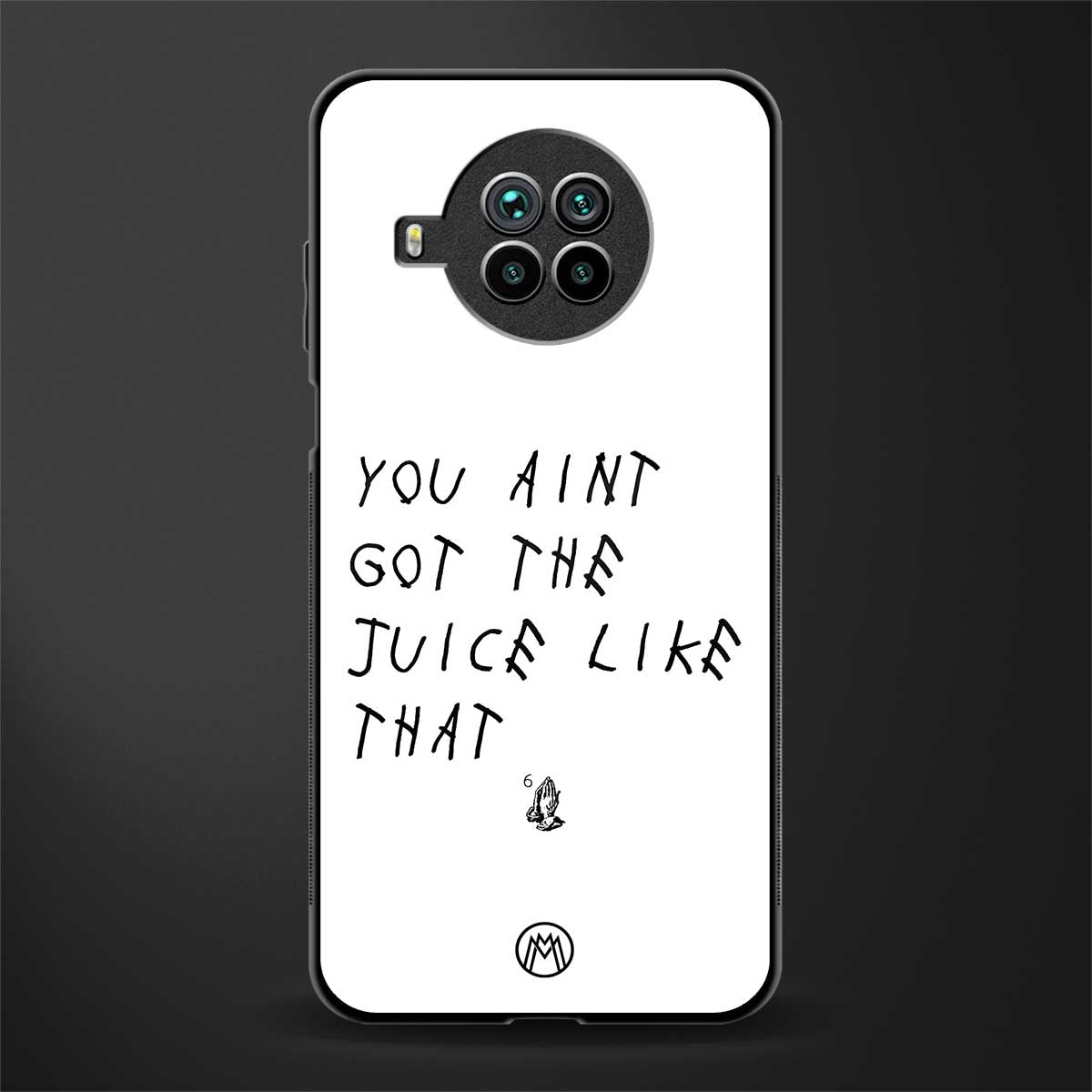 ain't got the juice white edition glass case for mi 10i image