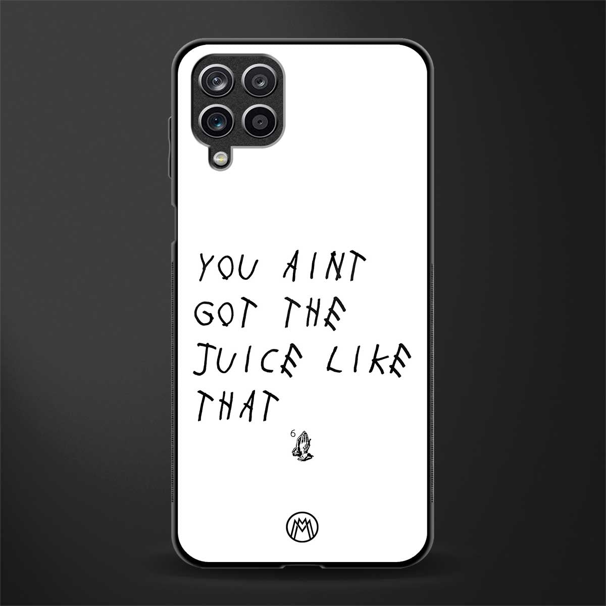 ain't got the juice white edition glass case for samsung galaxy f12 image
