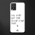 ain't got the juice white edition glass case for vivo y21t image