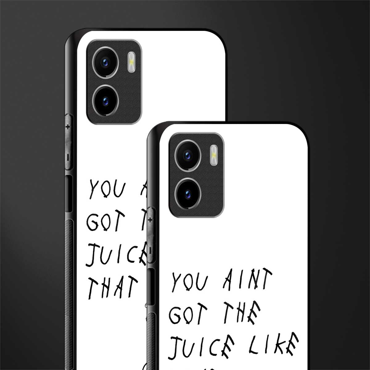 ain't got the juice white edition glass case for vivo y15s image-2