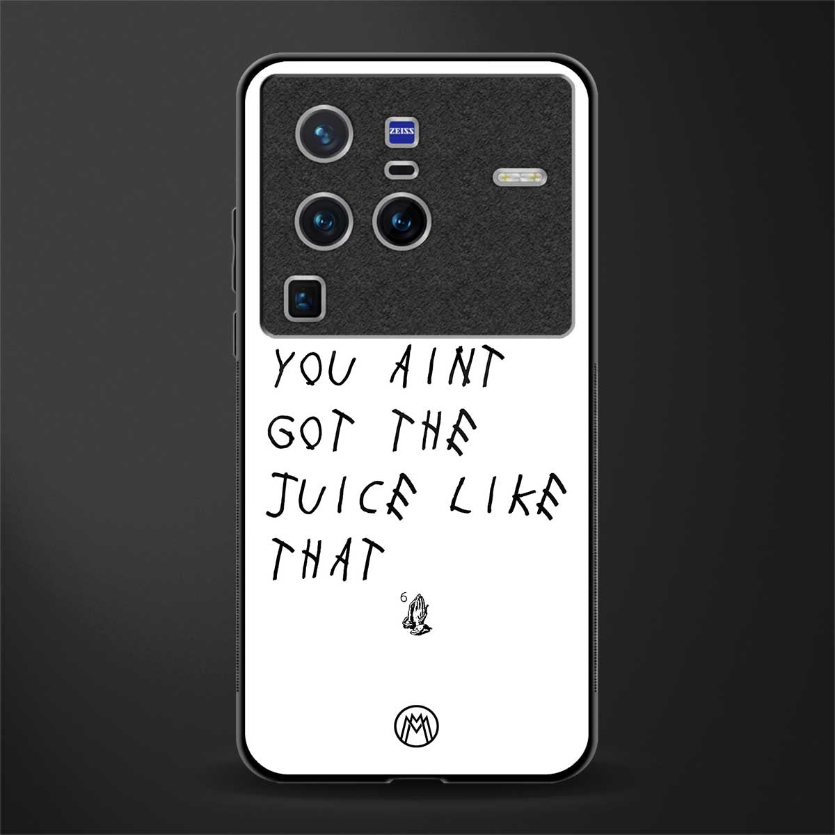 ain't got the juice white edition glass case for vivo x80 pro 5g image