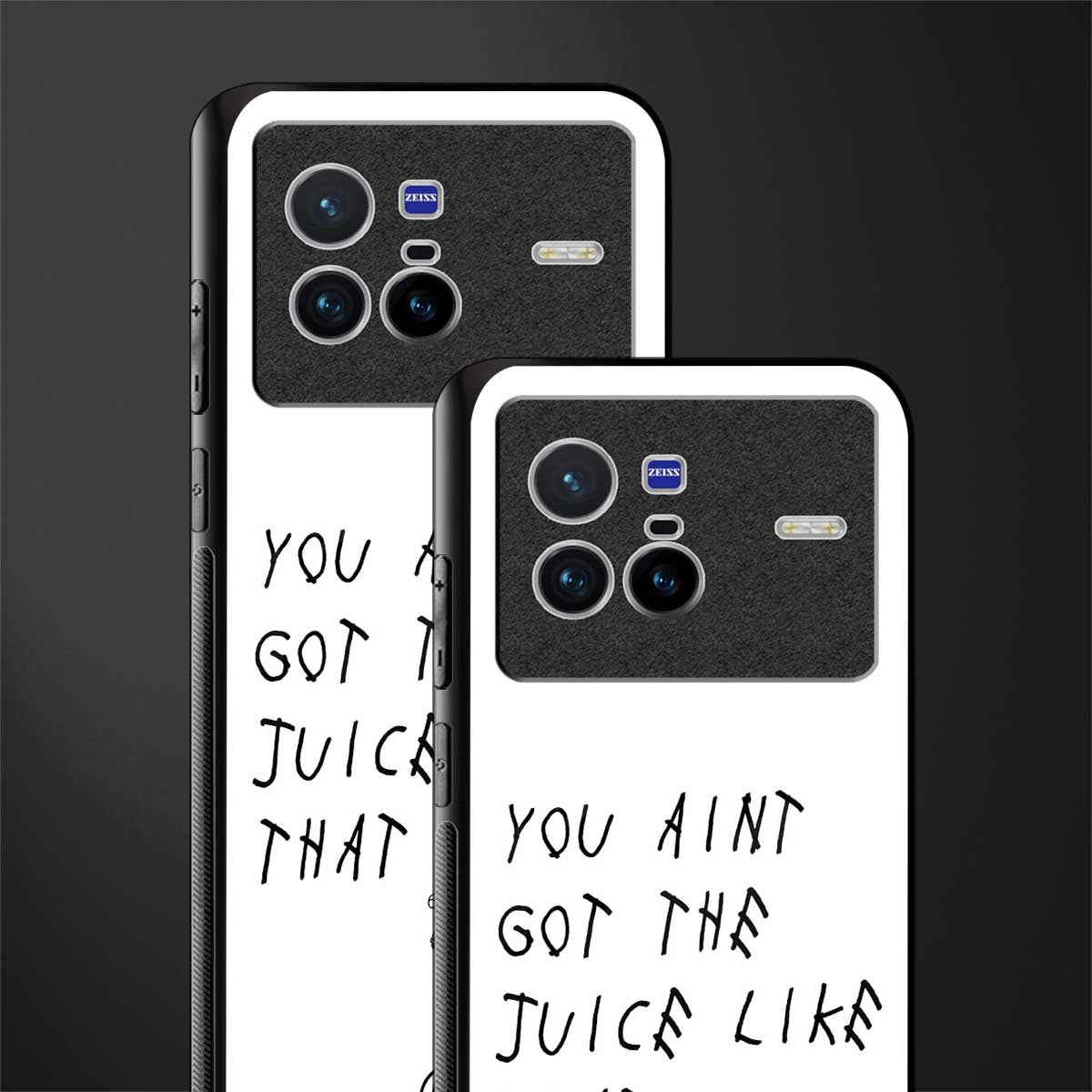 ain't got the juice white edition glass case for vivo x80 image-2