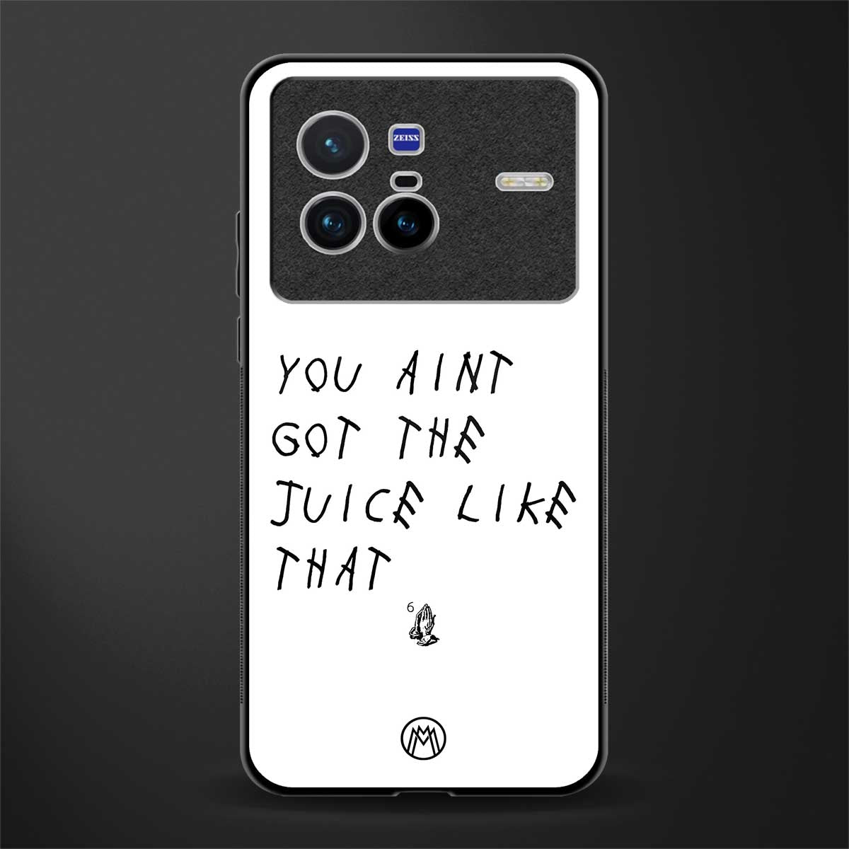ain't got the juice white edition glass case for vivo x80 image