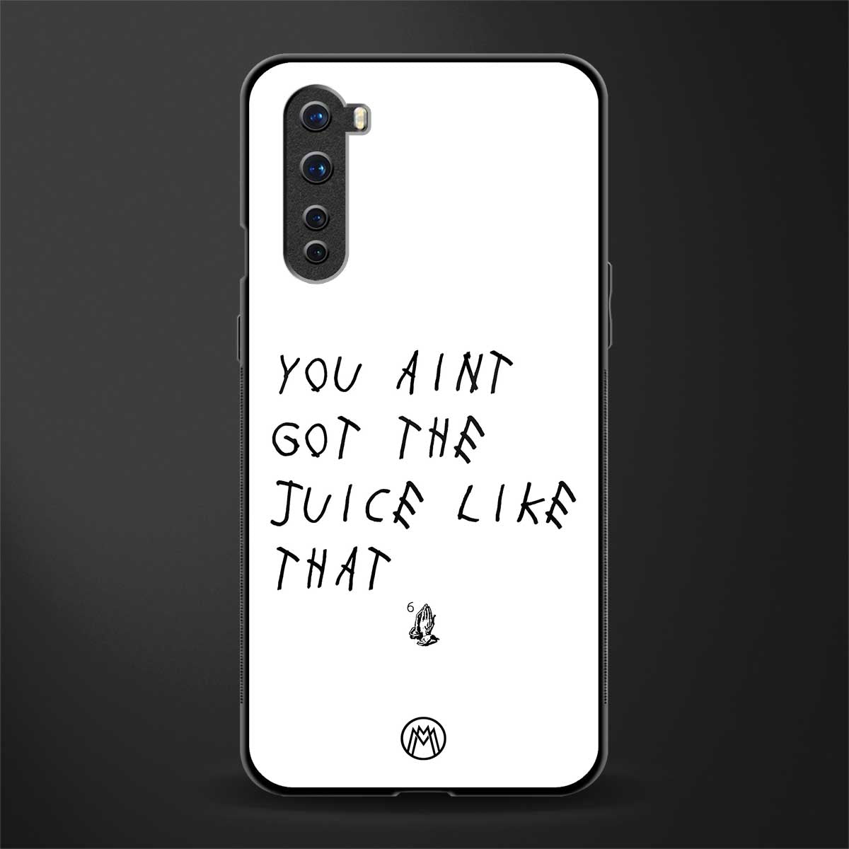 ain't got the juice white edition glass case for oneplus nord ac2001 image