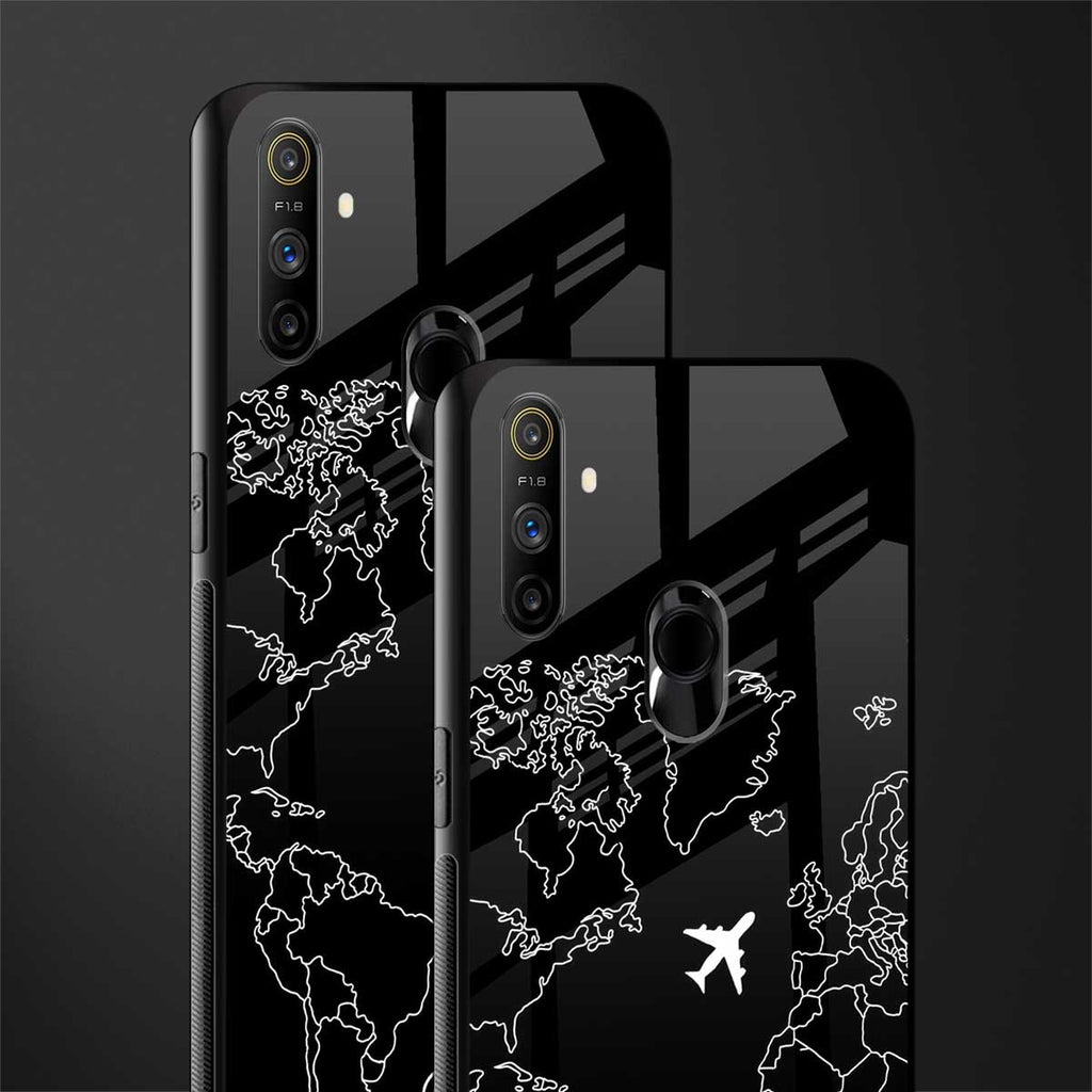 airplane flying wanderlust glass case for realme narzo 10a image-2