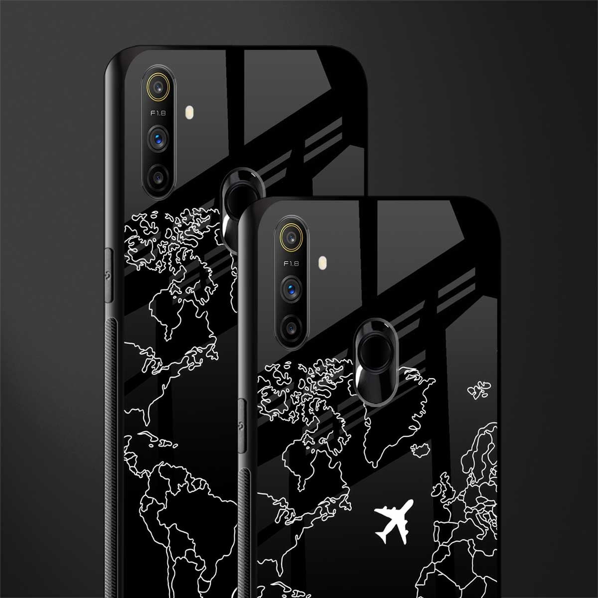 airplane flying wanderlust glass case for realme narzo 10a image-2