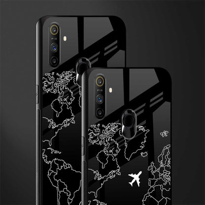 airplane flying wanderlust glass case for realme narzo 20a image-2