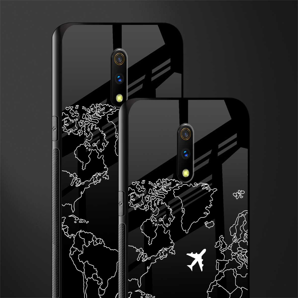 airplane flying wanderlust glass case for oppo k3 image-2
