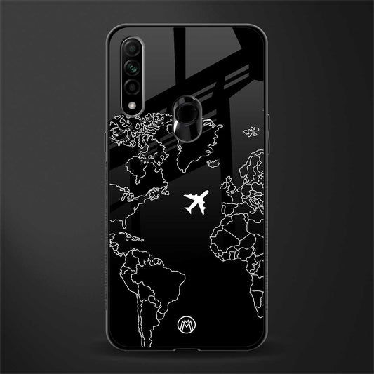 airplane flying wanderlust glass case for oppo a31 image