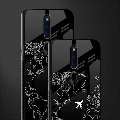 airplane flying wanderlust glass case for oppo f11 pro image-2