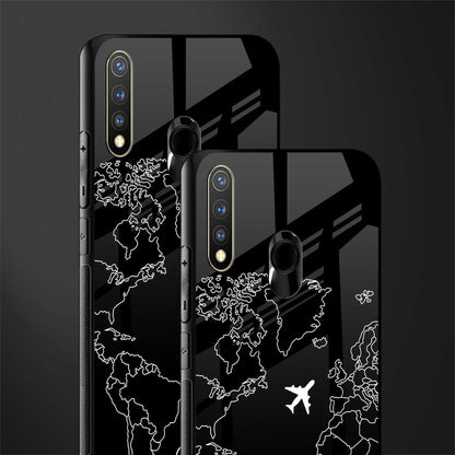 airplane flying wanderlust glass case for vivo y19 image-2