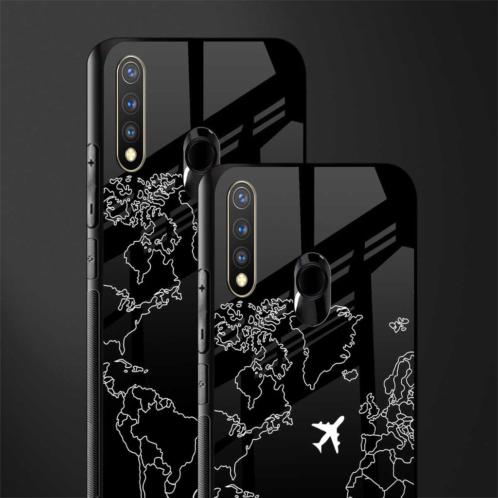 airplane flying wanderlust glass case for vivo y19 image-2