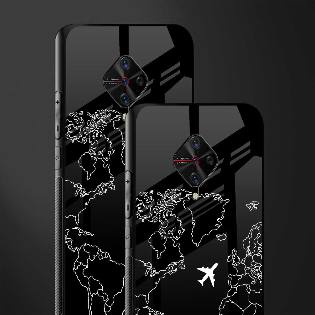 airplane flying wanderlust glass case for vivo s1 pro image-2