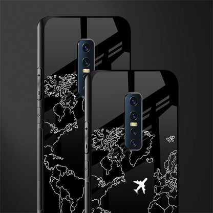 airplane flying wanderlust glass case for vivo v17 pro image-2