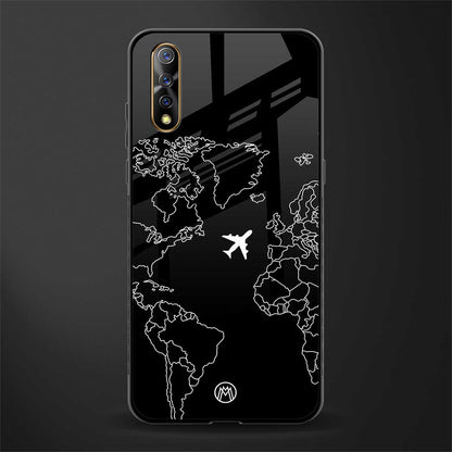 airplane flying wanderlust glass case for vivo z1x image