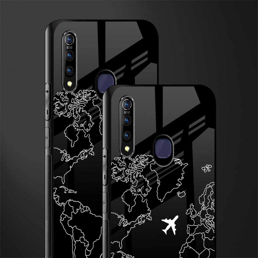 airplane flying wanderlust glass case for vivo z1 pro image-2