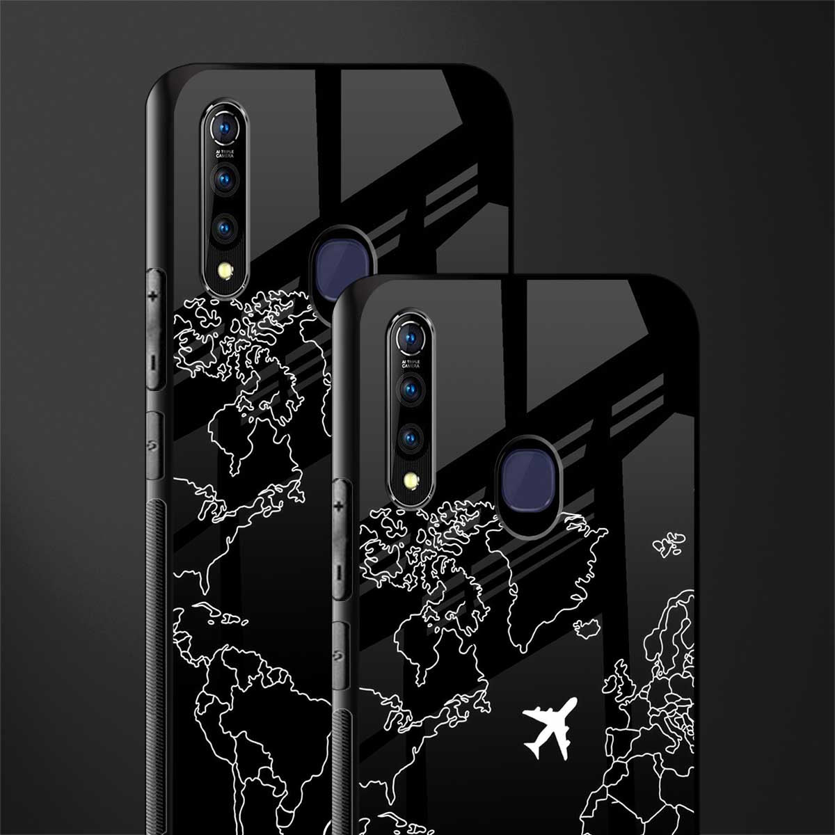 airplane flying wanderlust glass case for vivo z1 pro image-2