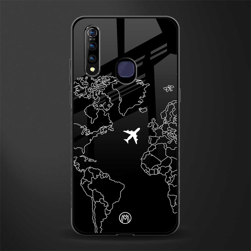 airplane flying wanderlust glass case for vivo z1 pro image