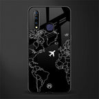 airplane flying wanderlust glass case for vivo z1 pro image