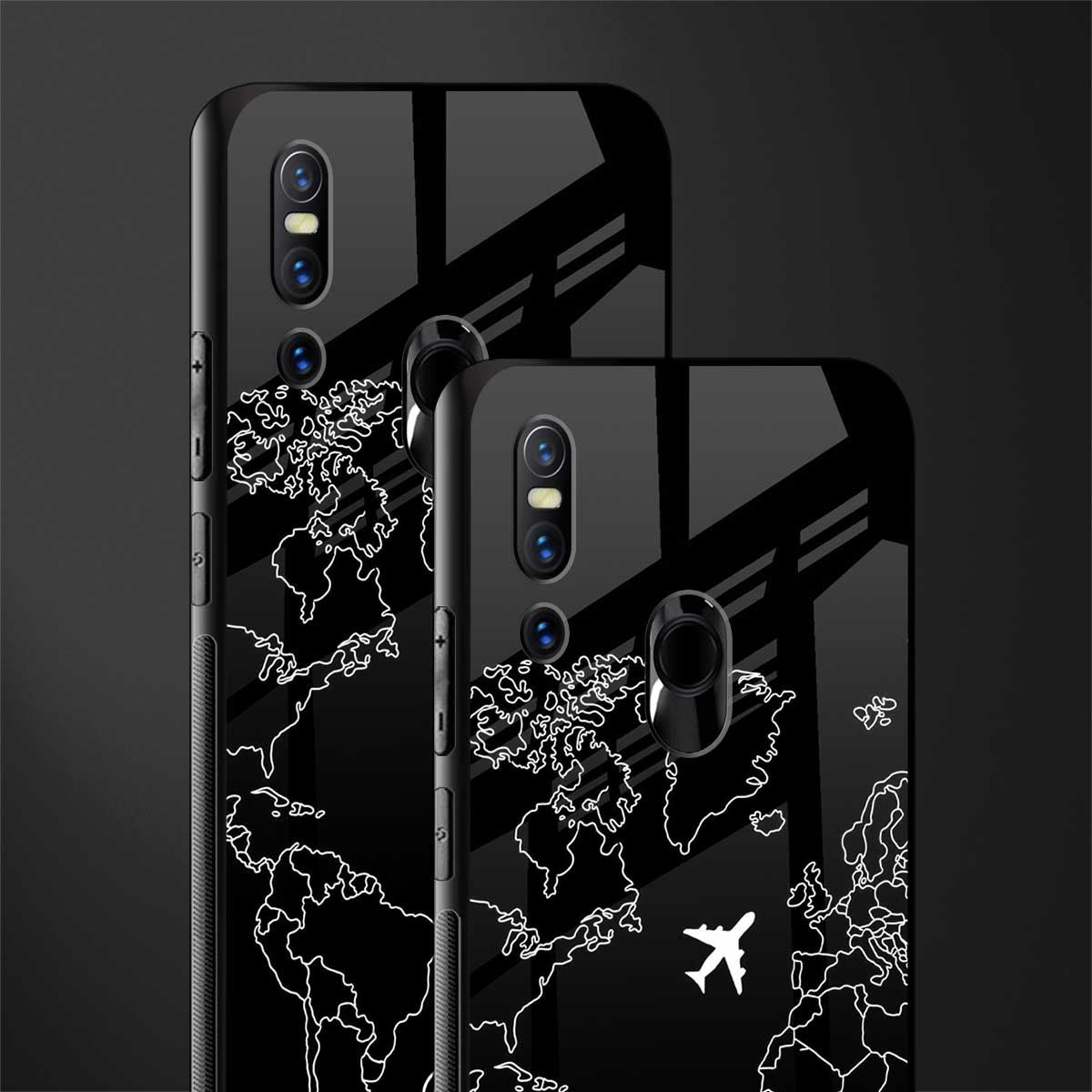 airplane flying wanderlust glass case for vivo v15 image-2