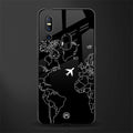 airplane flying wanderlust glass case for vivo v15 image