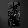 airplane flying wanderlust glass case for vivo v15 pro image