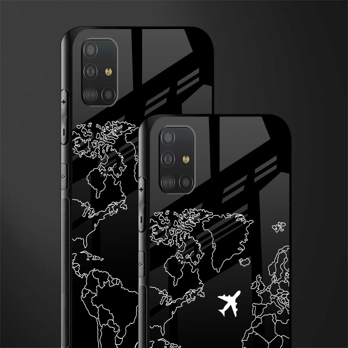 airplane flying wanderlust glass case for samsung galaxy a51 image-2