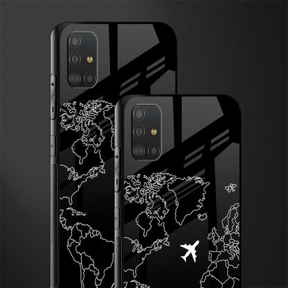 airplane flying wanderlust glass case for samsung galaxy a51 image-2