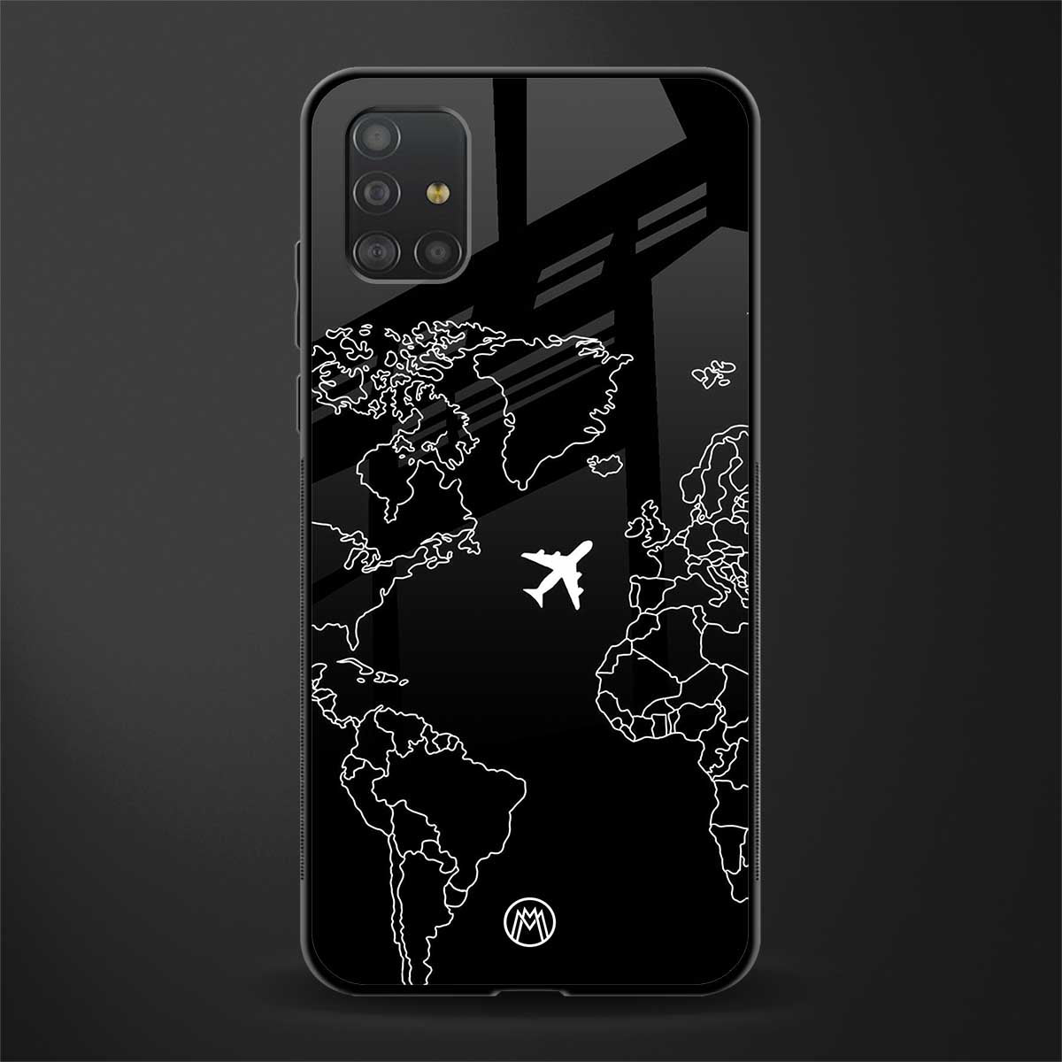 airplane flying wanderlust glass case for samsung galaxy a51 image