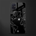 airplane flying wanderlust glass case for samsung galaxy a71 image