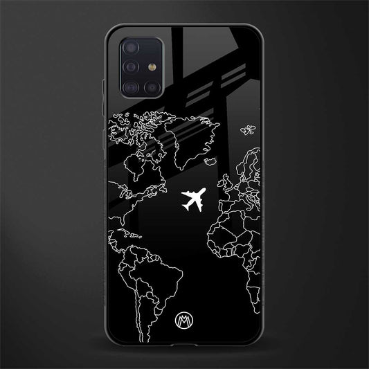 airplane flying wanderlust glass case for samsung galaxy a71 image