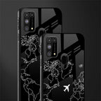 airplane flying wanderlust glass case for samsung galaxy f41 image-2
