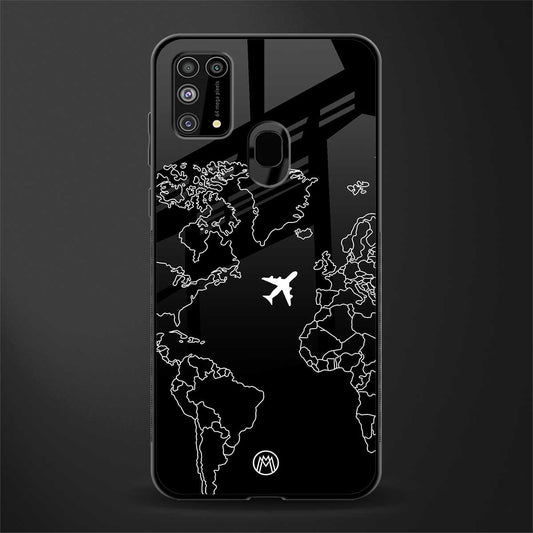 airplane flying wanderlust glass case for samsung galaxy f41 image