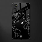 airplane flying wanderlust glass case for samsung galaxy m21 image
