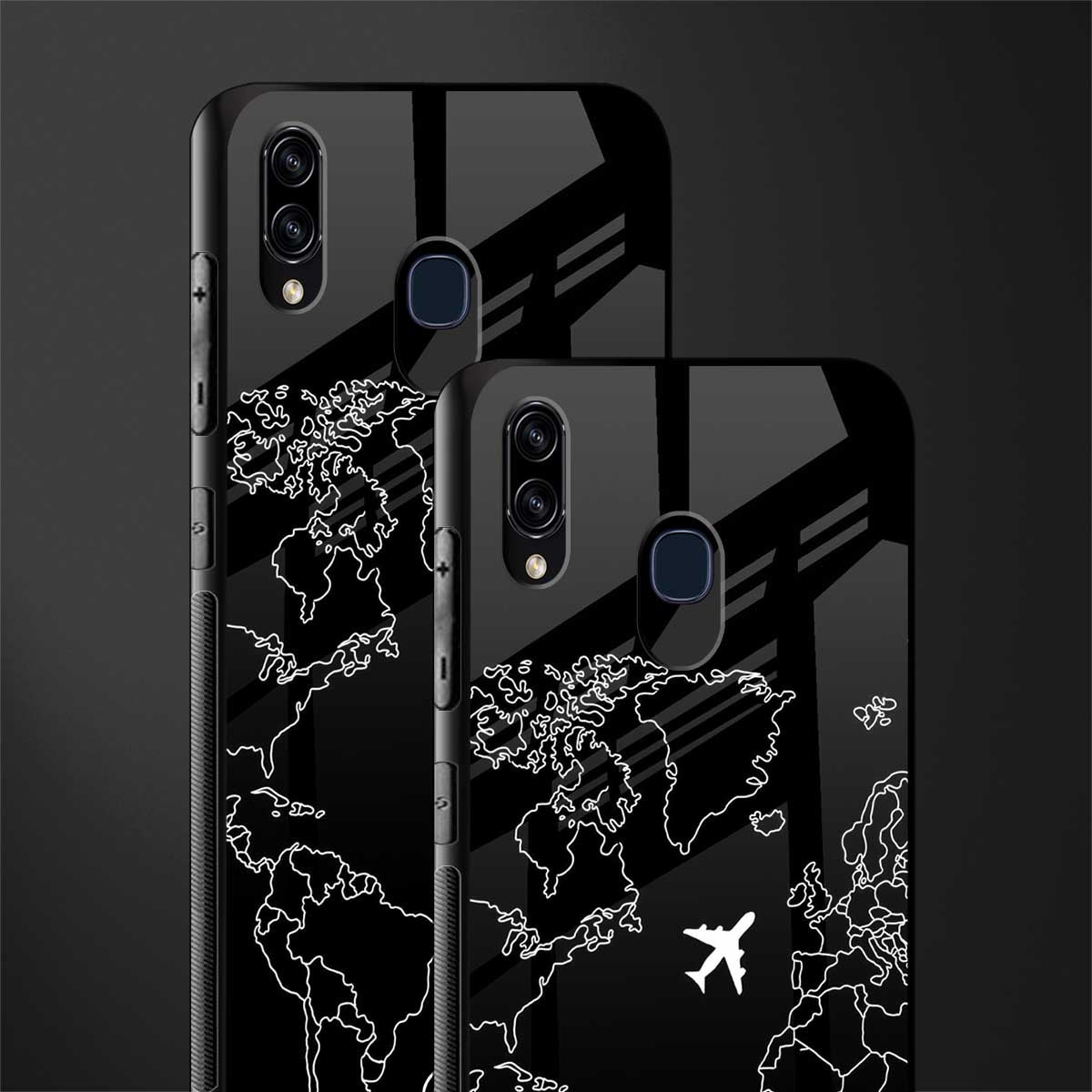 airplane flying wanderlust glass case for samsung galaxy a30 image-2