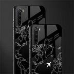 airplane flying wanderlust glass case for redmi note 8 image-2