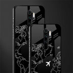 airplane flying wanderlust glass case for redmi note 8 pro image-2