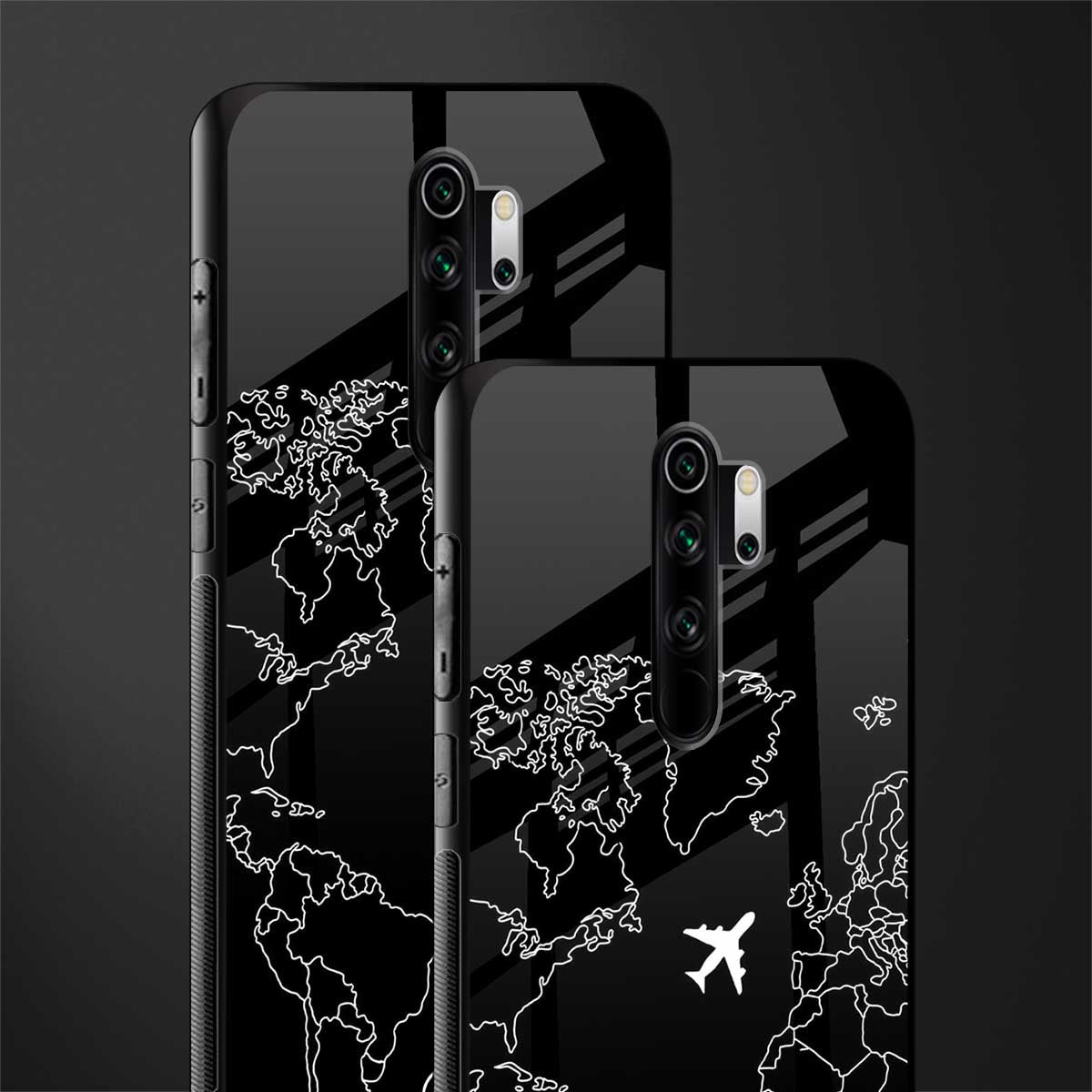 airplane flying wanderlust glass case for redmi note 8 pro image-2