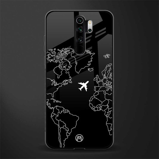 airplane flying wanderlust glass case for redmi note 8 pro image