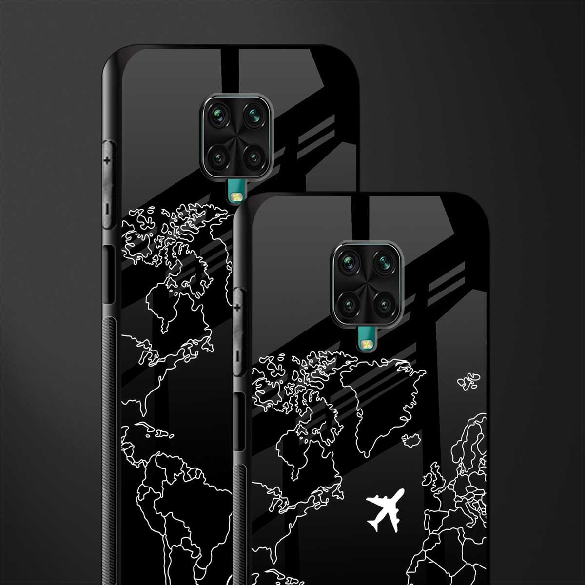 airplane flying wanderlust glass case for redmi note 9 pro max image-2