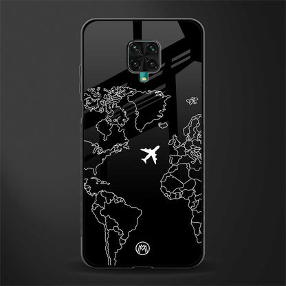 airplane flying wanderlust glass case for poco m2 pro image